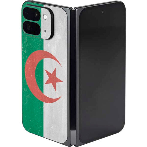 Algeria Flag Distressed Google Pixel 9 Pro Fold Skin